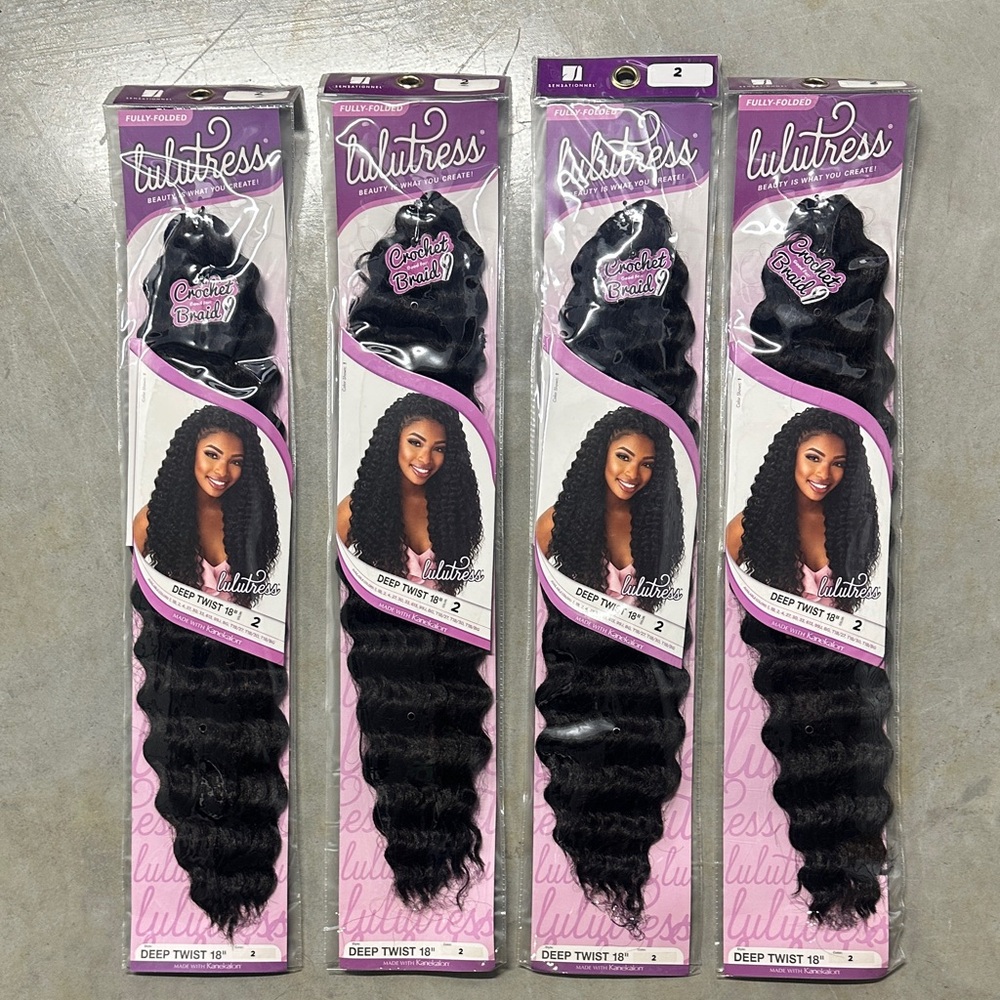 Deep Twist 18" Synthetic Hair - Black